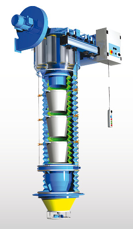 Descargador telescópico