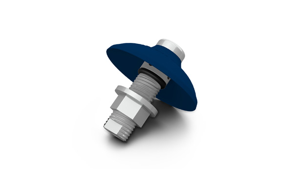 Vibro-aireador micro membrana detectable por metales eje inoxidable 1/4" BSPP