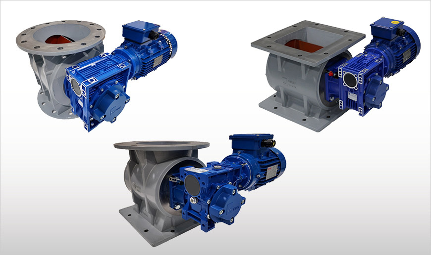 Válvula rotativa 30L a 30 rpm en acero al carbono