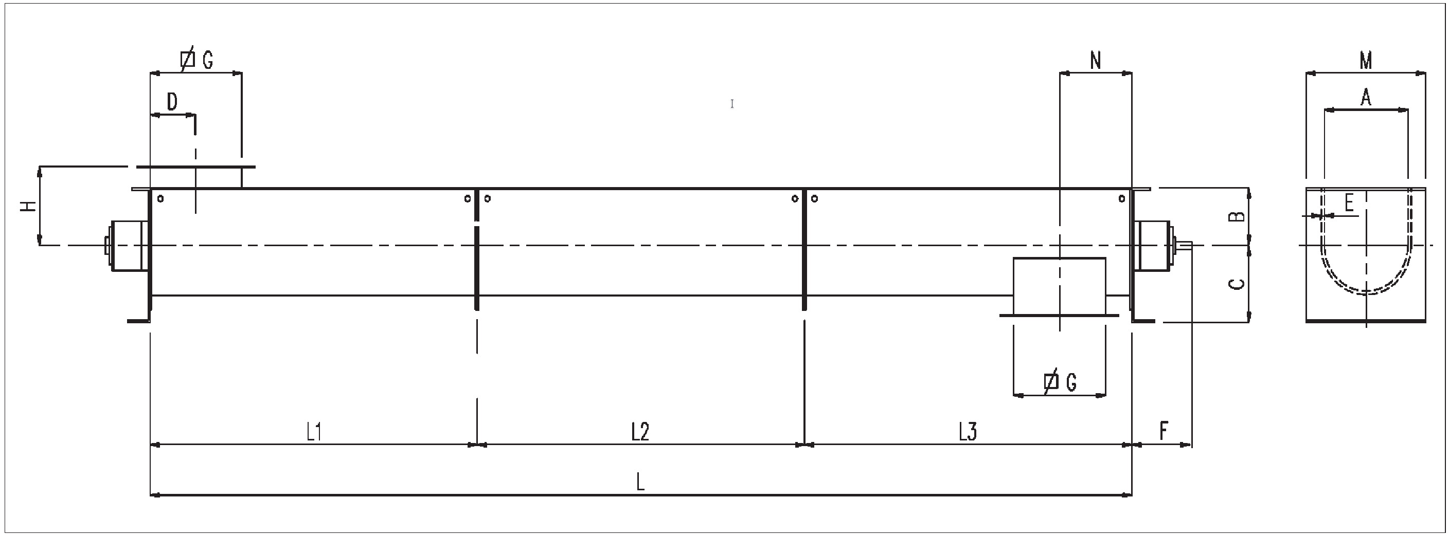 Imagen de Dimensiones según esquema (modelo Ø200)