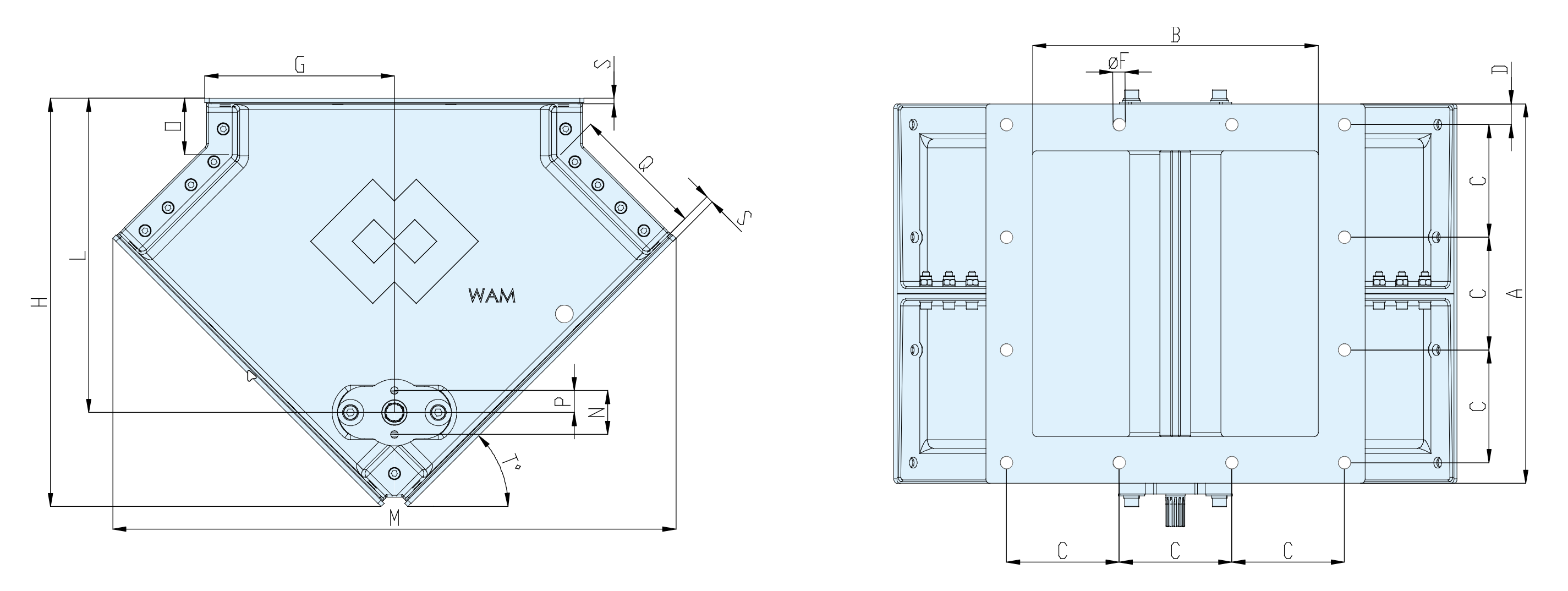 Imagen de Dimensiones DVA 300 (mm)