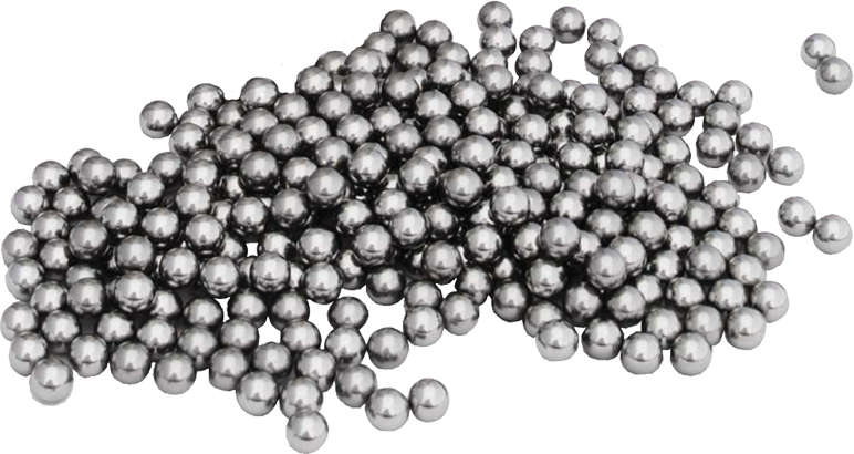 Carga abrasiva — esferas de acero inoxidable de 9.5 mm