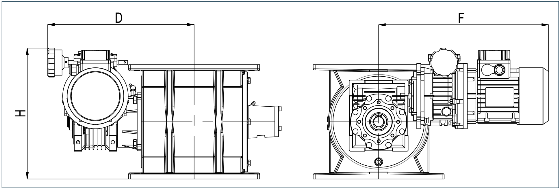 Imagen de Dimensiones generales con motor variable