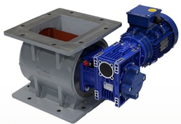 Válvula rotativa de 150 x 150 mm con variador de RPM