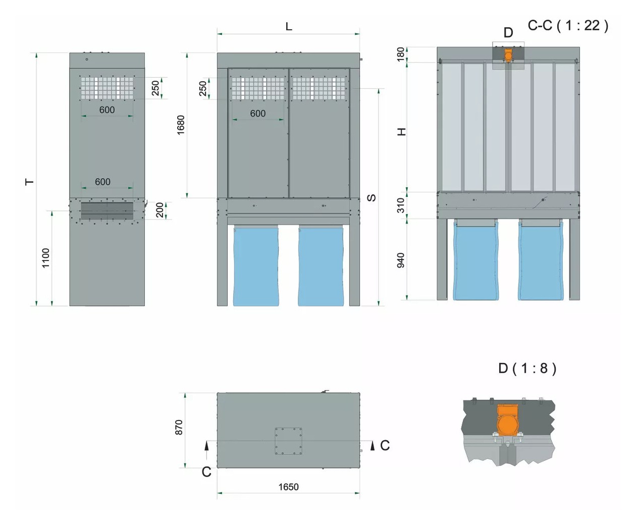 Imagen de Dimensiones del colector