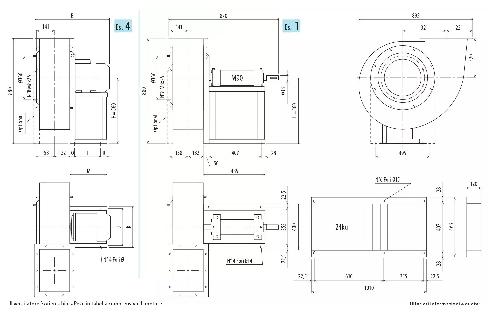 Imagen de Dimensiones del ventilador