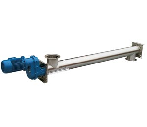 Transportador helicoidal tubular 6" INOX 304 / 4.6 m / 4 kW