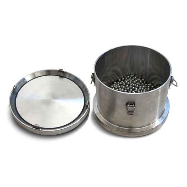 Cilindro con esferas abrasivas de acero