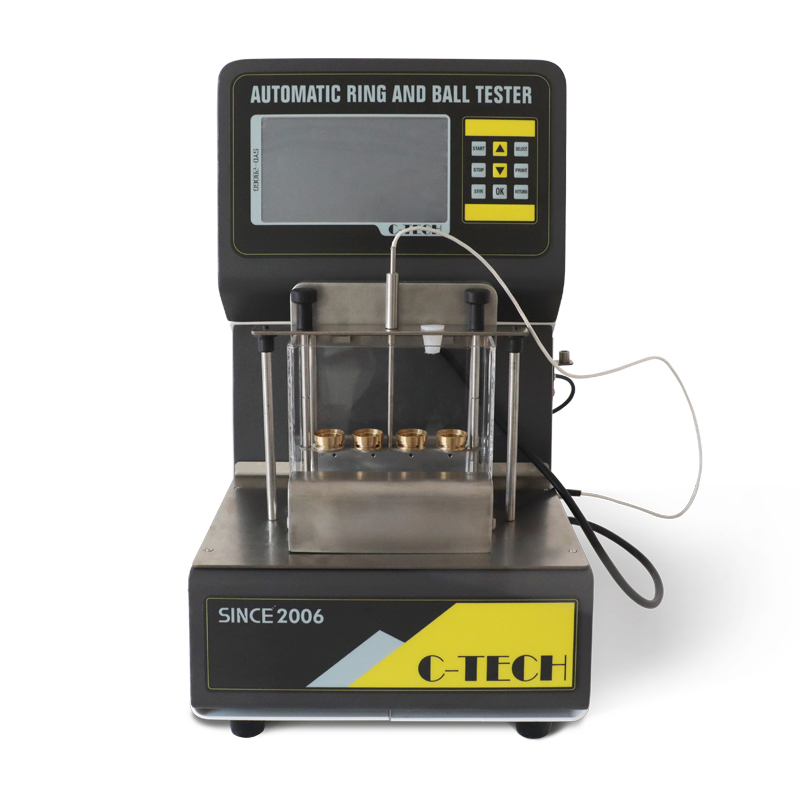 Detalle de anillos, bolas de acero y plato receptor del probador