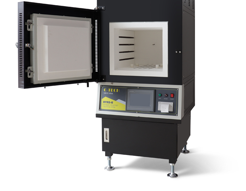 Interior de la camara de combustion del horno de ignicion