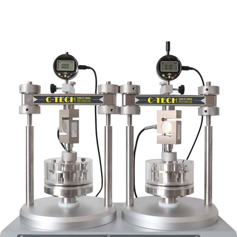 Celdas de plexiglás con especímenes