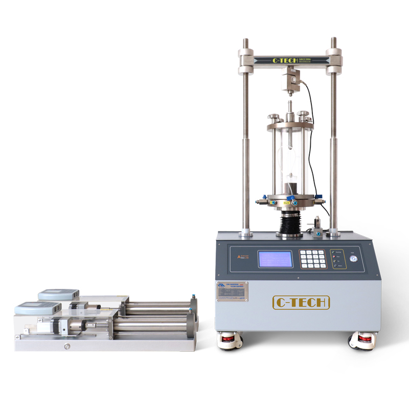 Vista angular del sistema triaxial