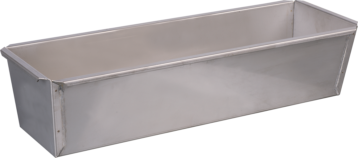 Charola Rectangular de Acero Inoxidable para Laboratorio