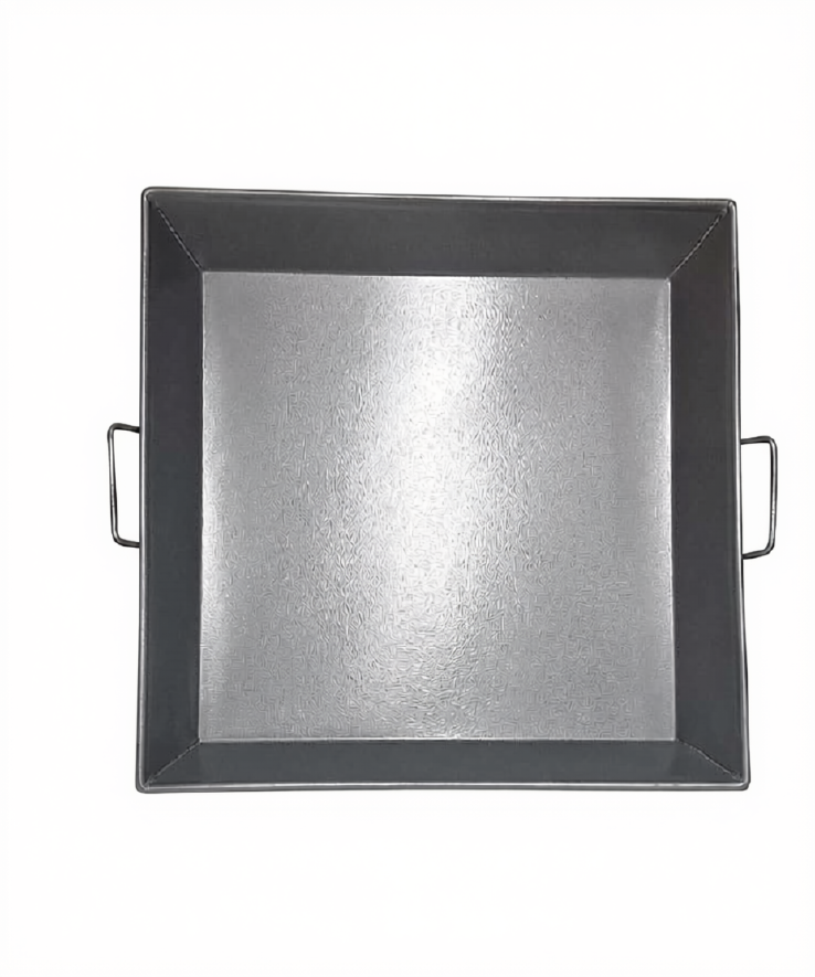 Charola de Acero Rectangular 40 × 40 × 10 cm