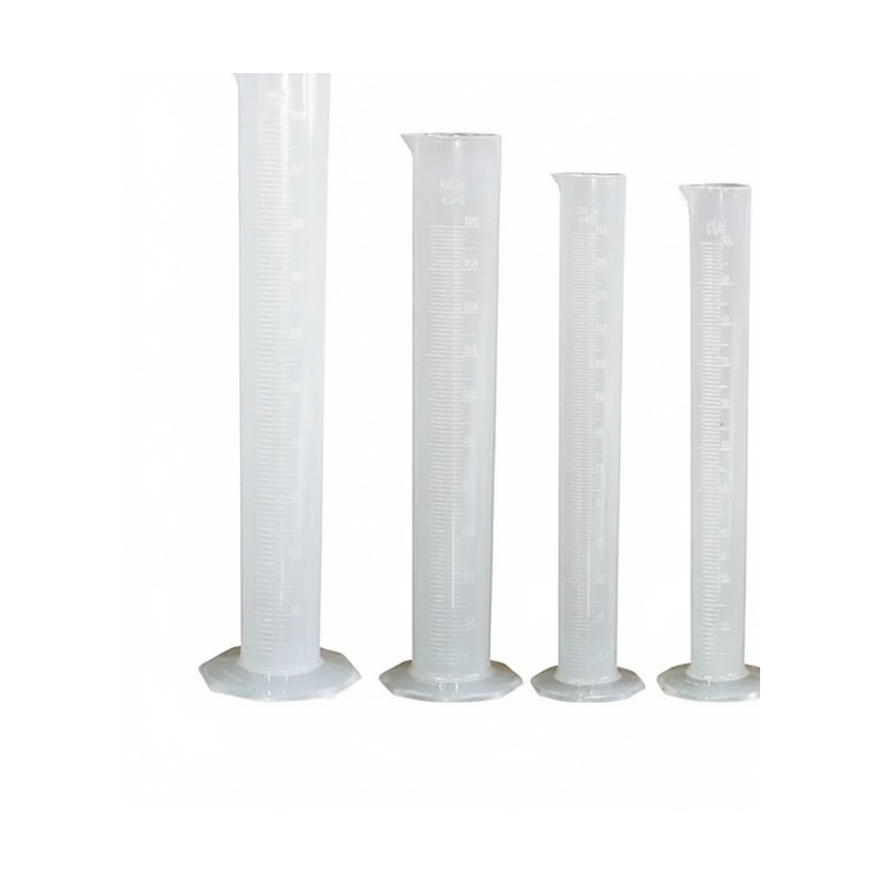 Probeta graduada de polipropileno para análisis de materiales