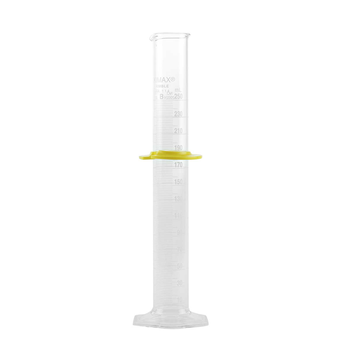 Probeta Graduada de Vidrio de Borosilicato 250 ml Clase B