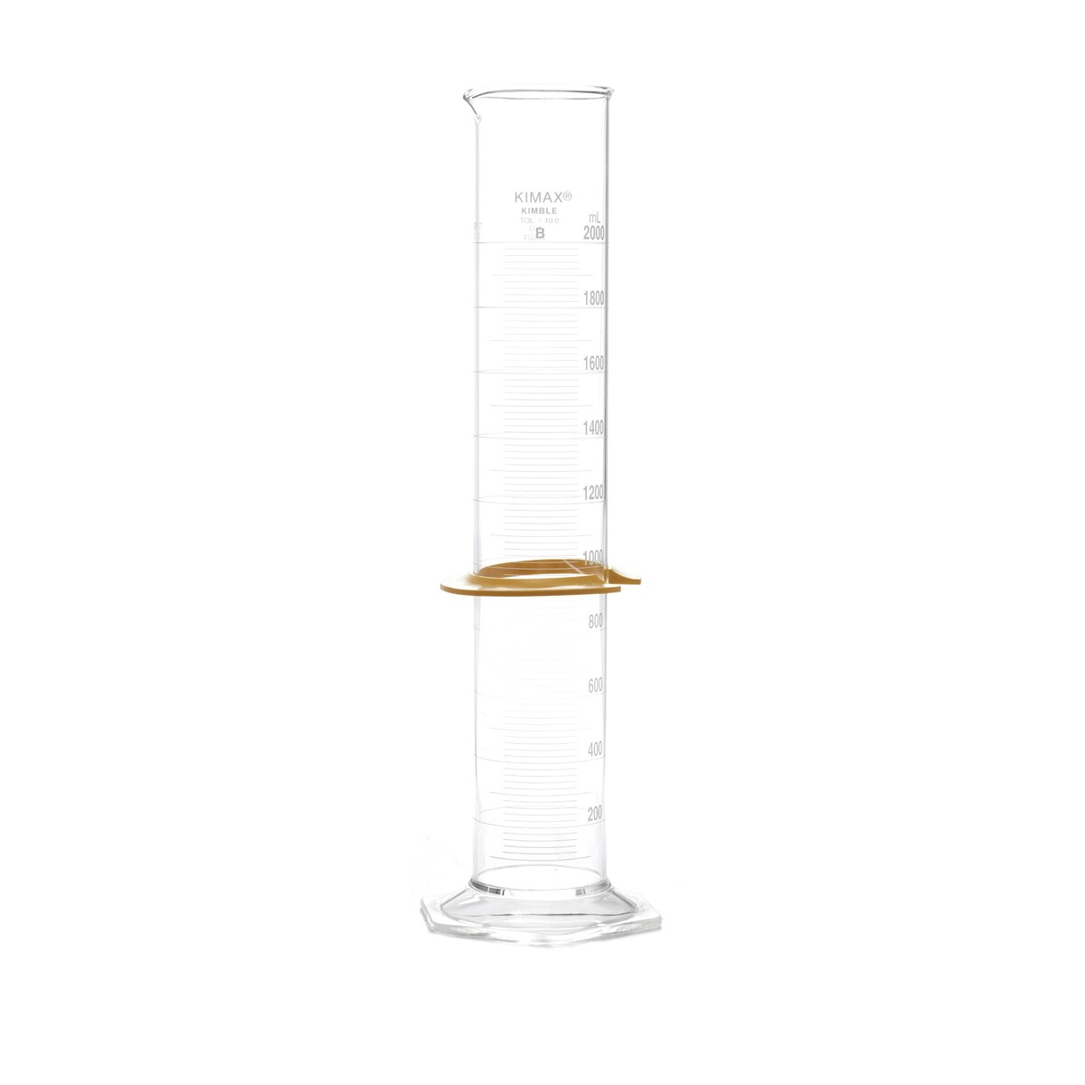 Probeta Graduada de Vidrio de Borosilicato 2000 ml Clase B