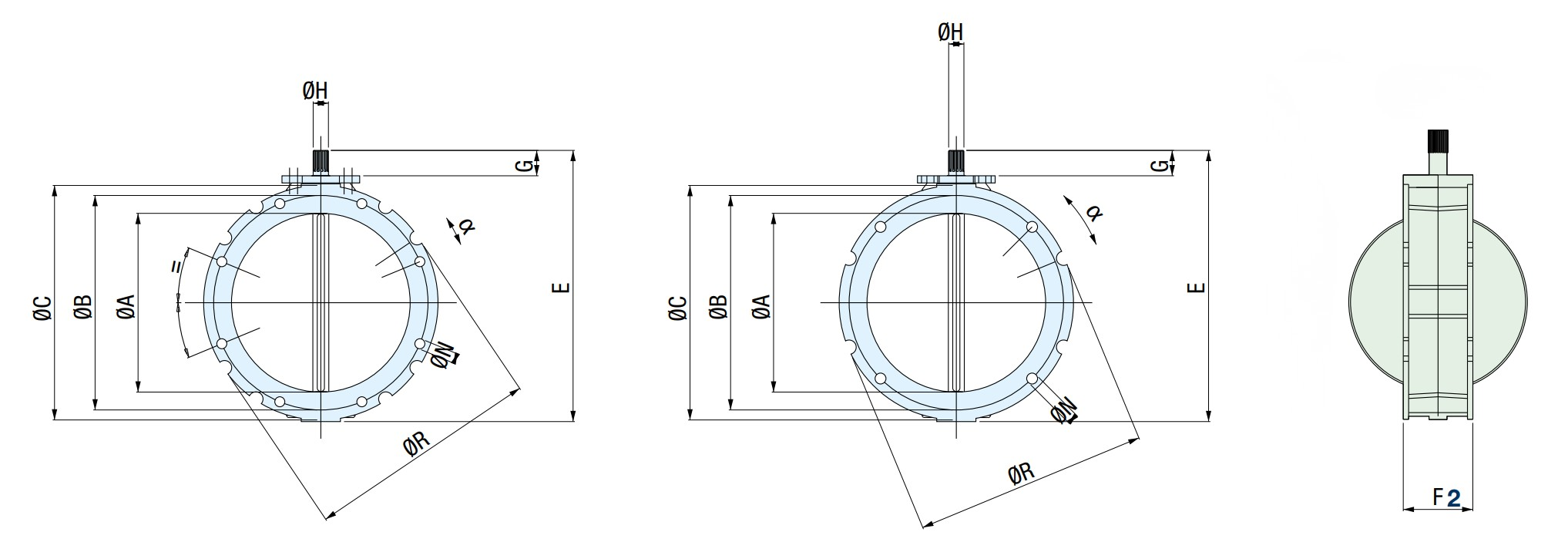 Imagen de Dimensiones DN 100 mm