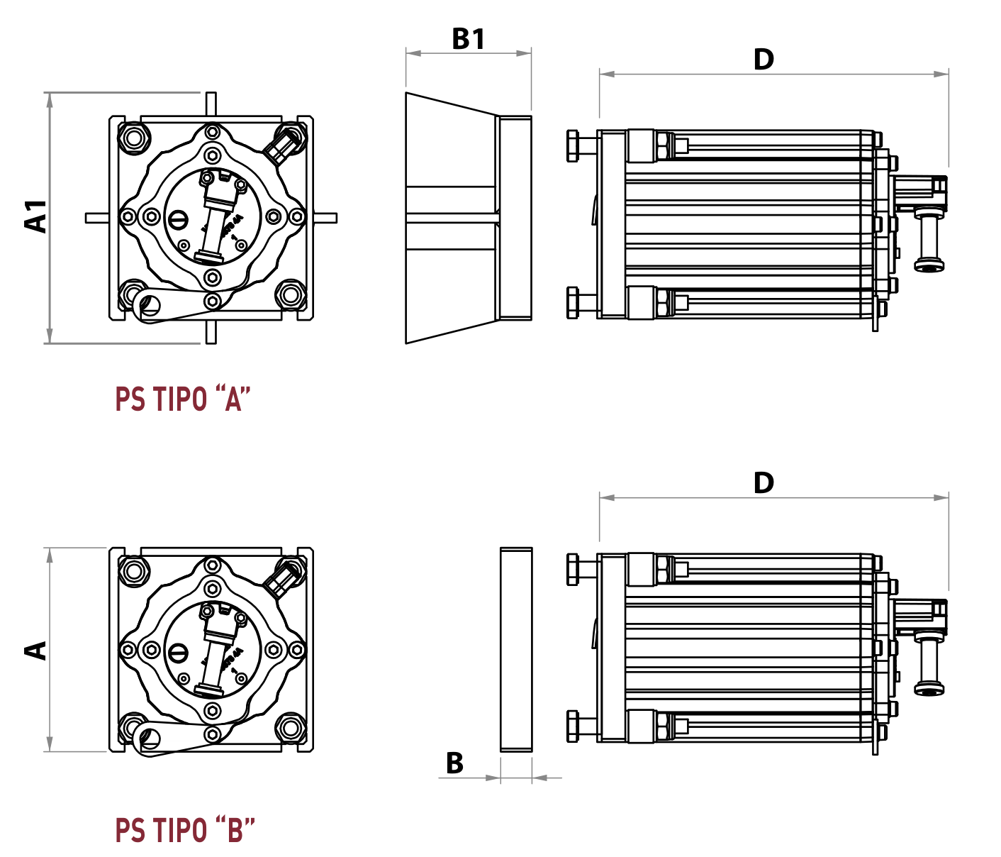 Imagen de Dimensiones Tipo A (mm) - Espesor tolva ≤3mm