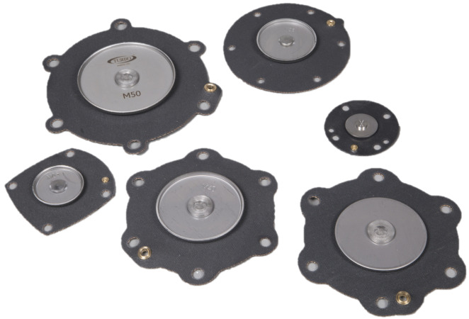 Diafragma de neopreno compatible con válvulas de pulso GOYEN de 1" (kit de 5 piezas)