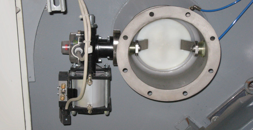 Válvula de segmento de bola DN200 (8") en acero inoxidable AISI 316
