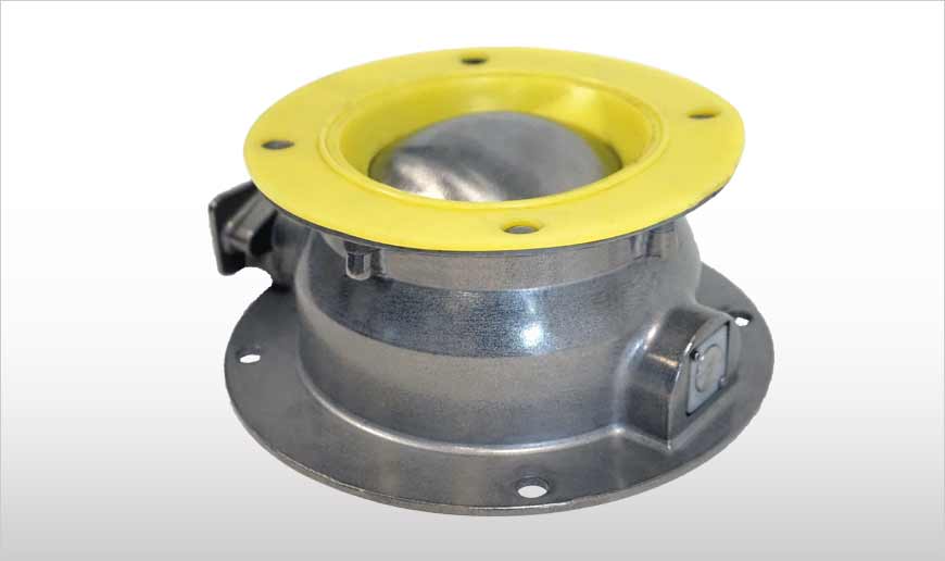 Válvula de segmento de bola DN200 (8") en acero inoxidable AISI 316
