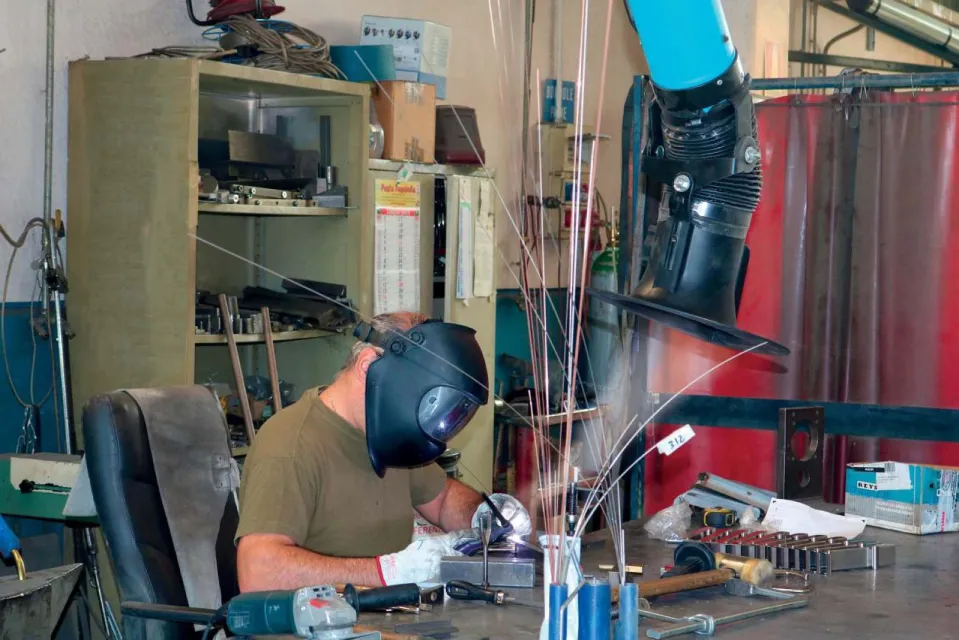 Brazo aspirante articulado de 3 m de longitud vista 6